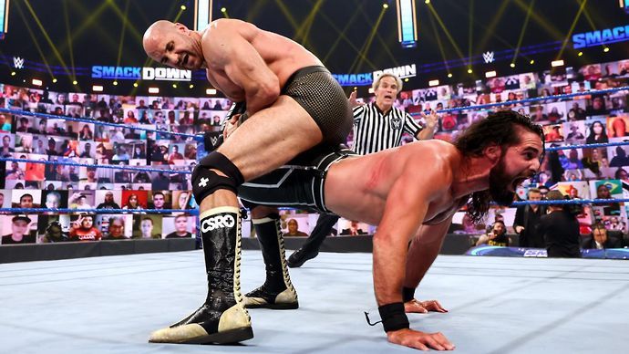 Seth Rollins beat Cesaro to earn a Money in the Bank ladder match spot