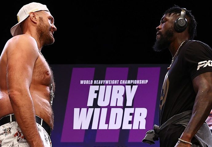 Deontay Wilder and Tyson Fury come face-to-face for the first time since February 2020