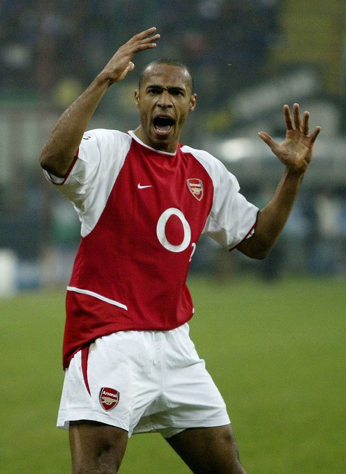 Thierry Henry in action for Arsenal