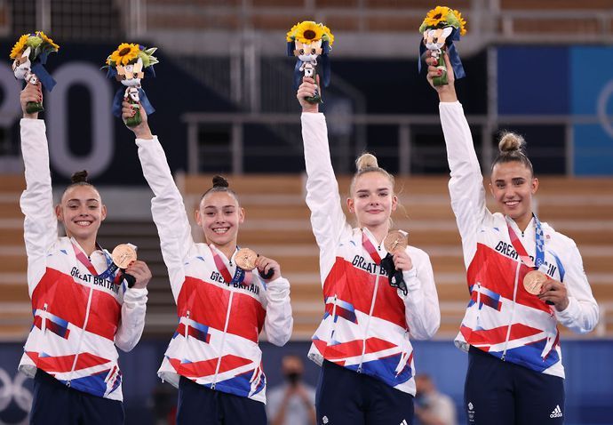 Team GB quartet show off bronze medals at Tokyo