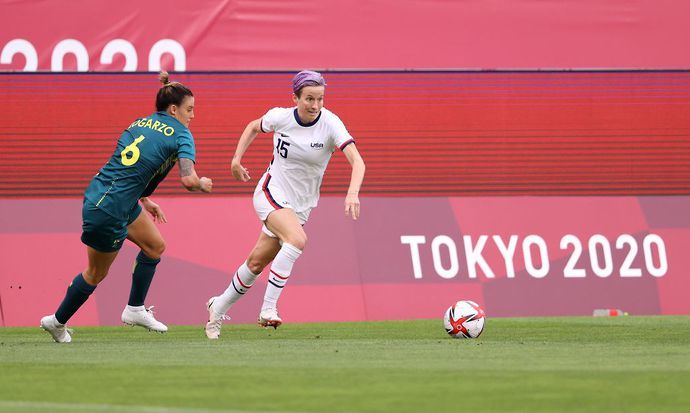 Megan Rapinoe against Australia at Tokyo 2020
