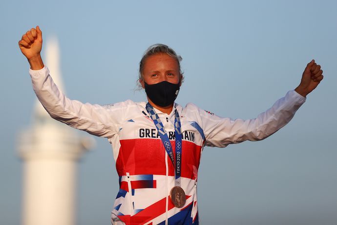 Emma Wilson achieved bronze in windsurfing at the Tokyo 2020 Olympic Games