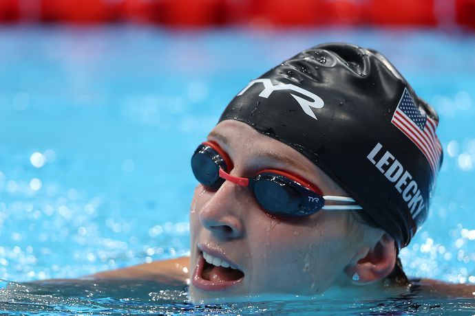 Katie Ledecky has become the joint most successful female Olympic swimmer in history