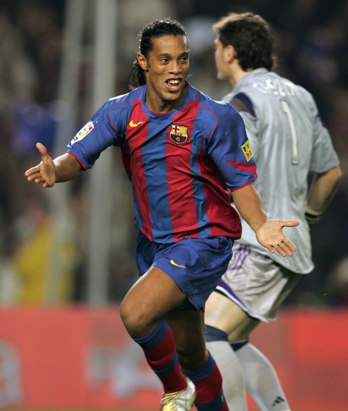 Ronaldinho with Barcelona