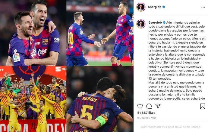 Busquets on Instagram