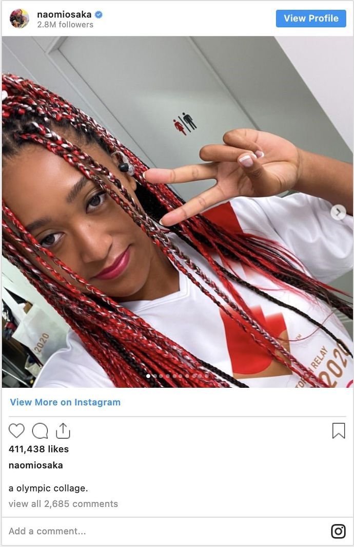 Tennis star Naomi Osaka shared behind-the-scenes snaps of her time at the Tokyo 2020 Olympic Games