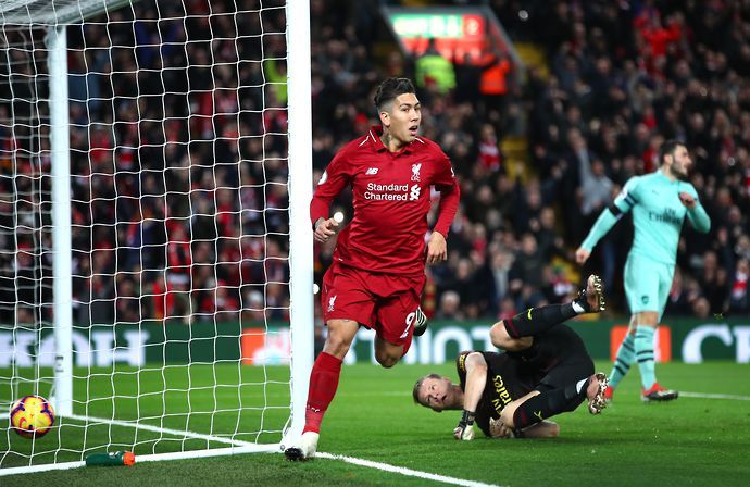 Roberto Firmino loves playing for Liverpool against Arsenal