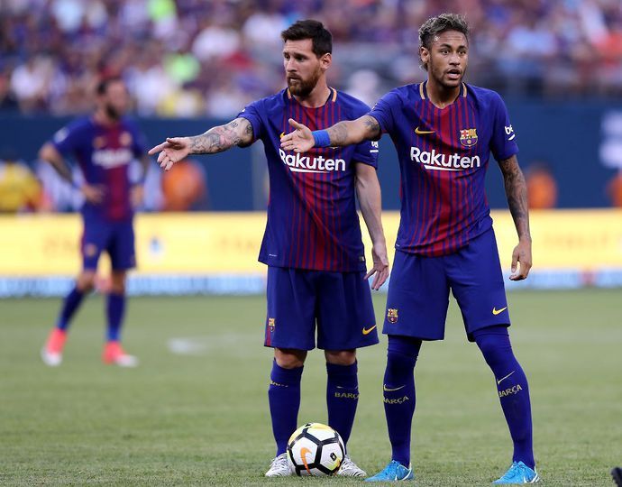 Messi & Neymar with Barcelona