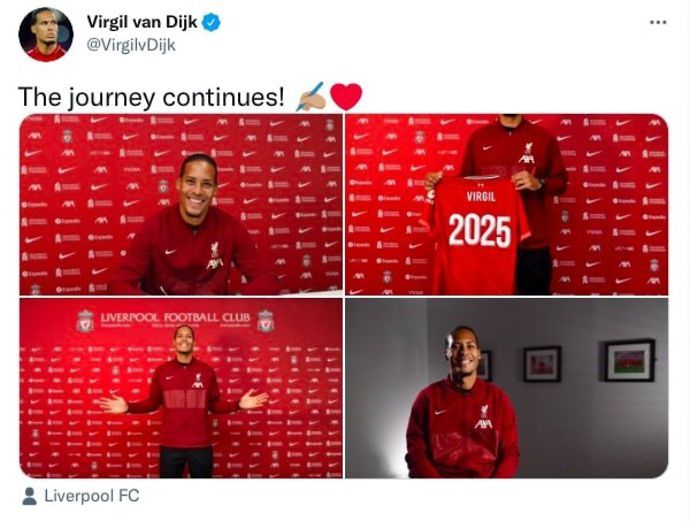 Van Dijk signs new Liverpool contract