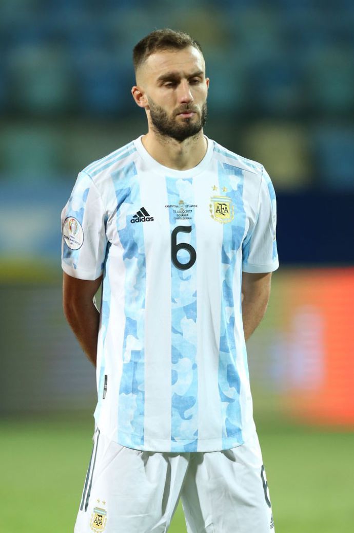 German Pezzella in action for Argentina