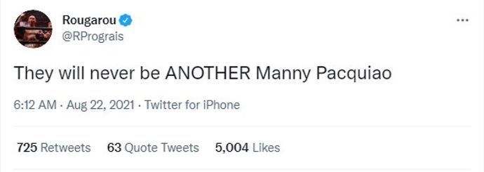 Regis Prograis pays tribute to Manny Pacquiao