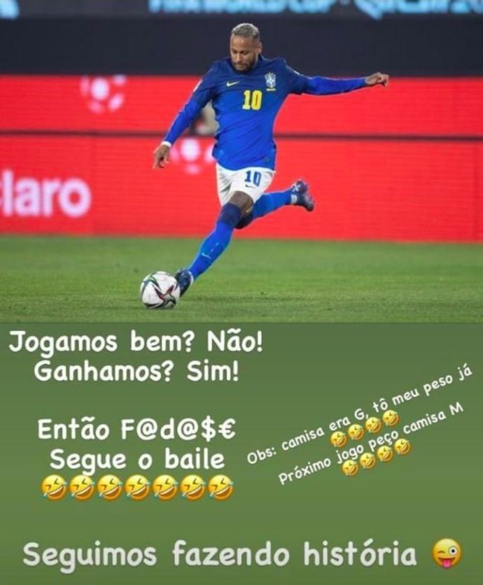 Neymar Instagram story