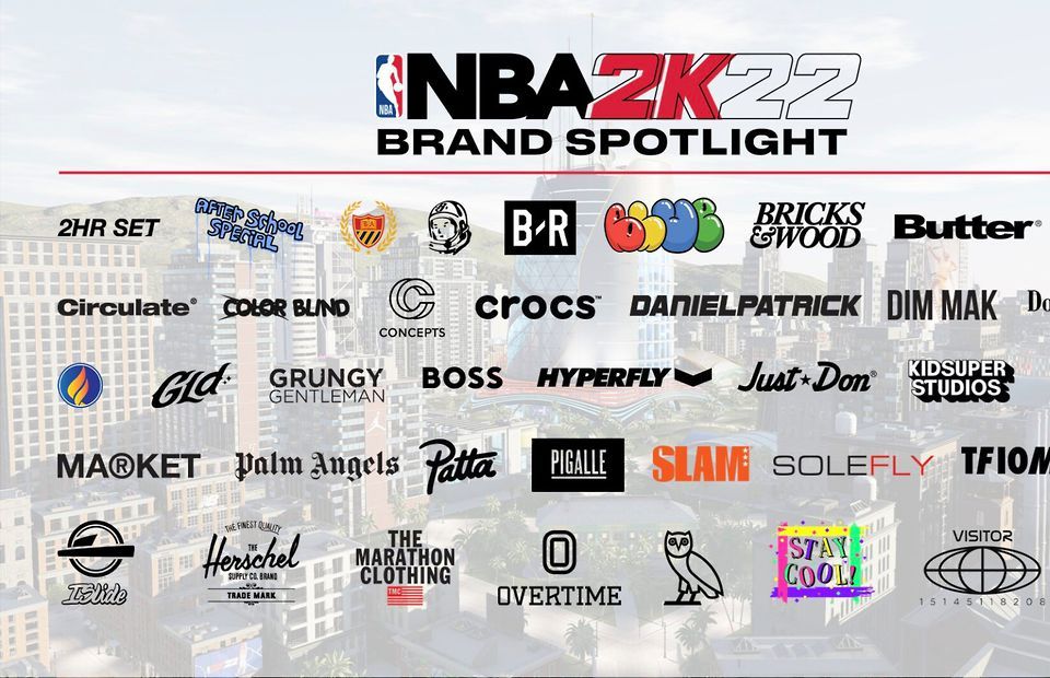 Clothing brands coming to 2K22 💧 What clothes are you gonna rock on #2KDay  and beyond? Only 4 days away 👀