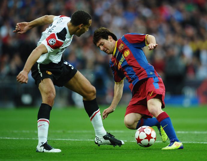 Lionel Messi for Barcelona vs Man Utd in the 2011 Champions League final