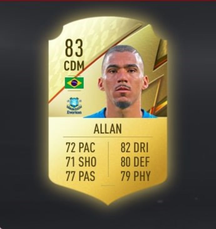 Allan's FIFA 22 card
