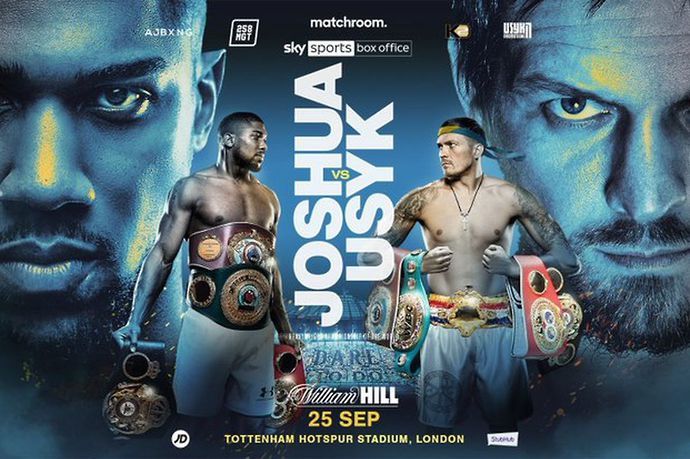 Anthony Joshua will defend his titles against Oleksandr Usyk on September 25 at the Tottenham Hotspur Stadium in North London.