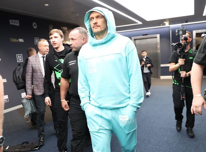 Oleksandr Usyk pictured ahead of his fight with Anthony Joshua