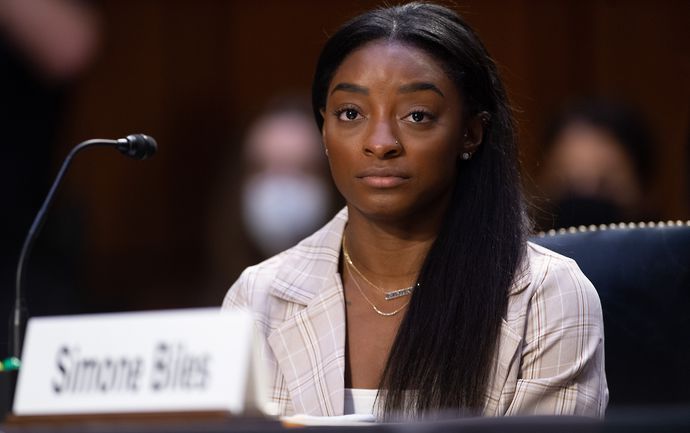 Simone Biles gave an emotional testimony to the Senate Judiciary Committee, who are investigating the handling of the FBI’s investigation into Larry Nassar