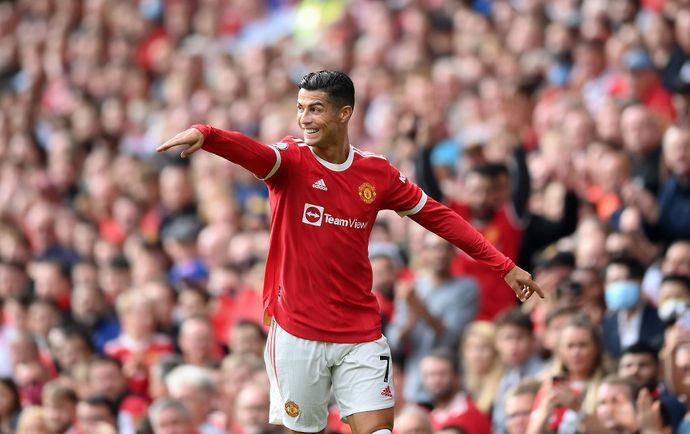 Cristiano Ronaldo in action for Manchester United