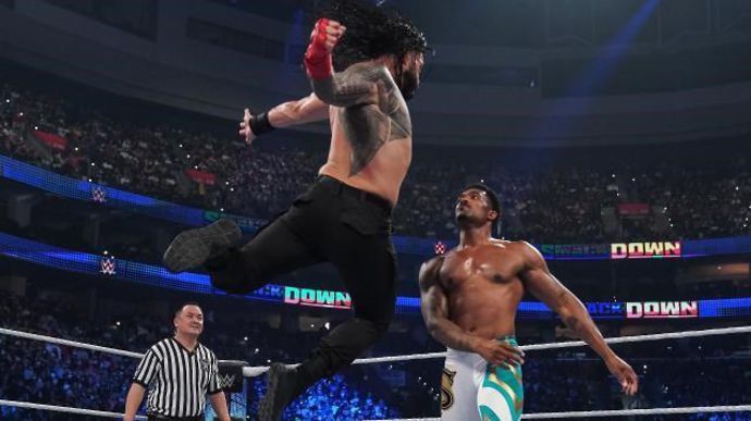 Montez Ford Roman Reigns WWE SmackDown