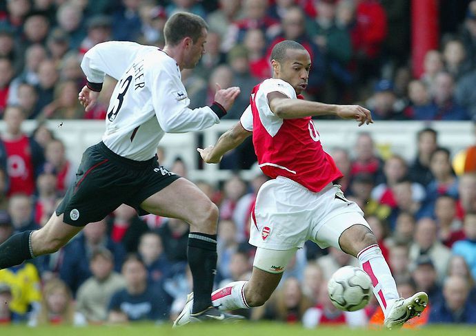 Jamie Carragher and Thierry Henry