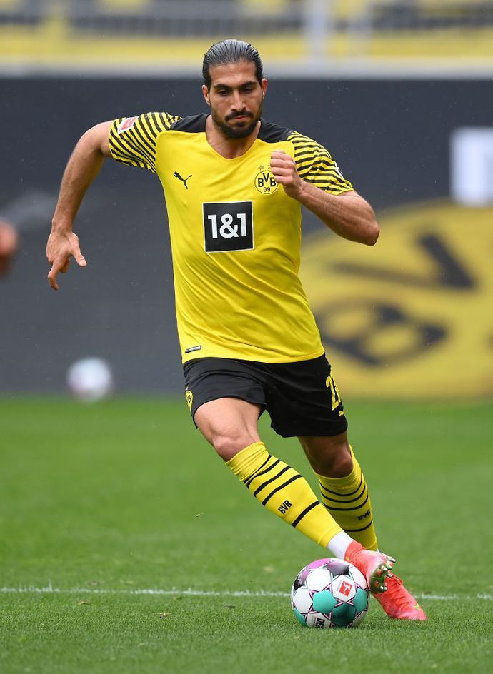 Emre Can in action for Dortmund
