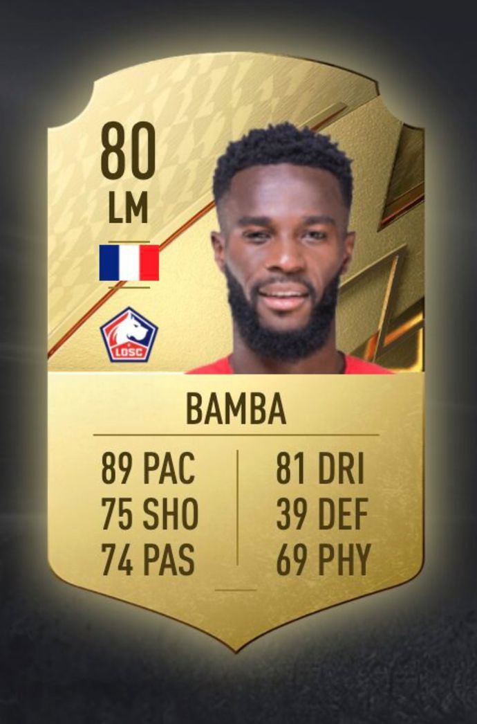 Jonathan Bamba is a great overpowered left winger on Ultimate Team