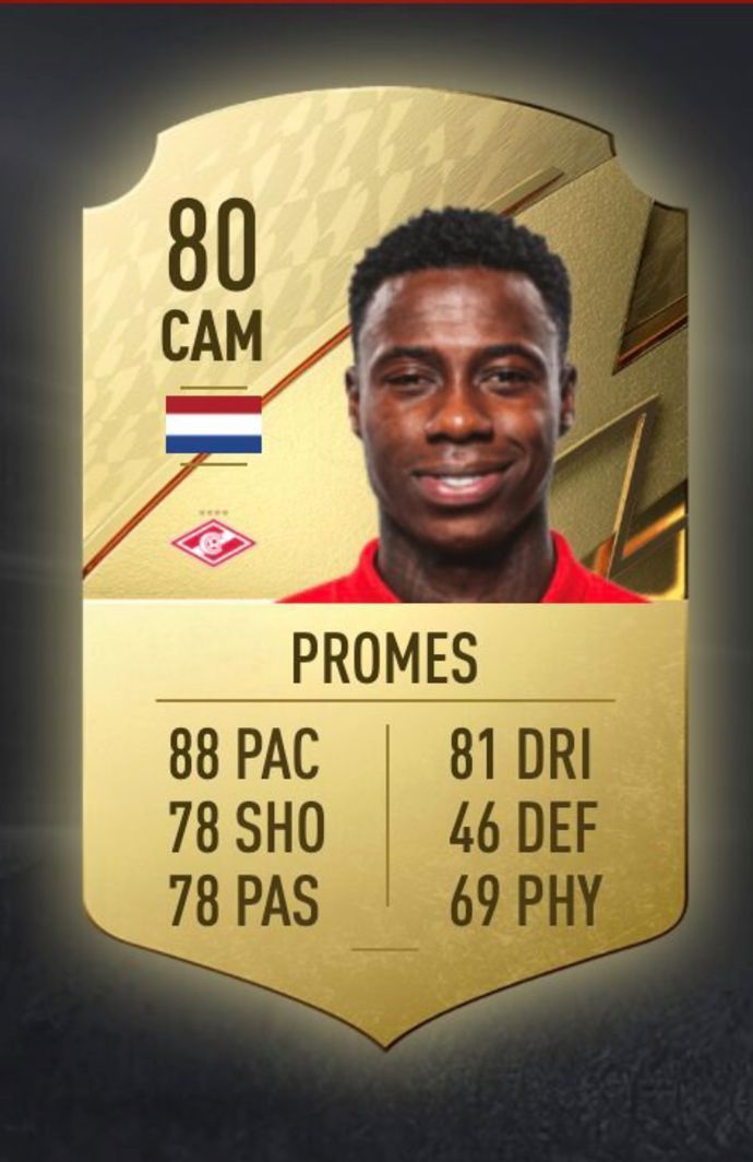 Quincy Promes is a very powerful CAM to use in FIFA 22 Ultimate Team