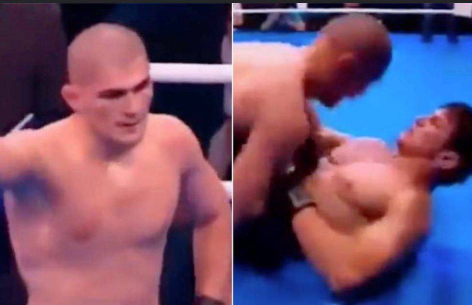 Khabib Nurmagomodev: Footage of UFC legend using brutal headbutts in Russia