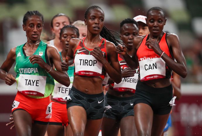 Agnes Tirop competed for Kenya at the Tokyo 2020 Olympic Games