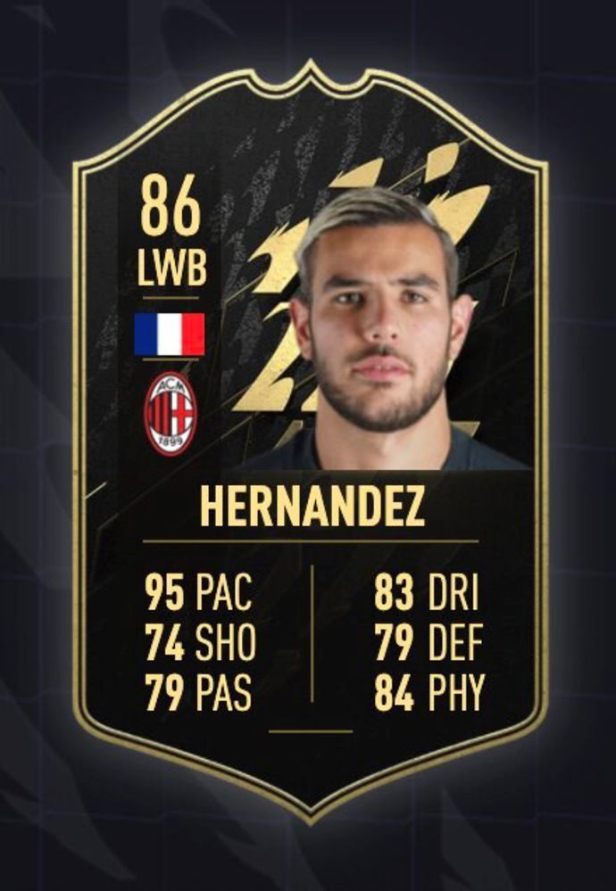 Theo Hernandez FIFA 22 Ultimate Team Card