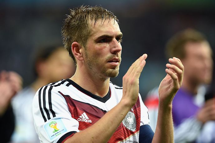 Lahm with Germany