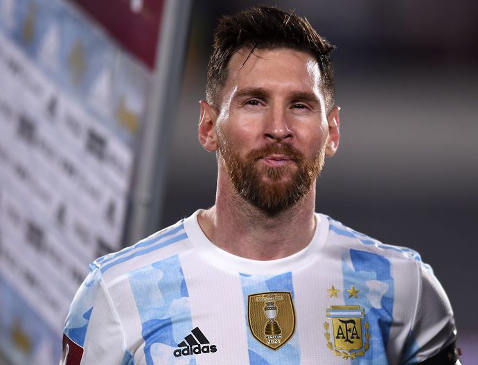 Messi with Argentina
