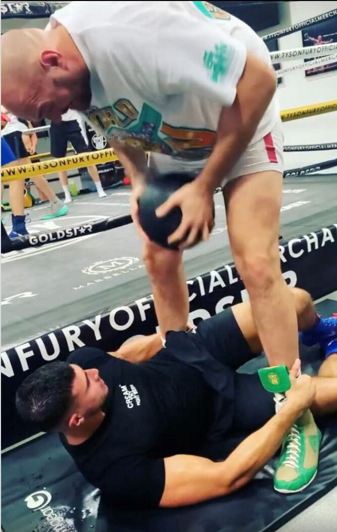 Tyson Fury puts Tommy Fury through brutal training session ahead of Jake Paul clash