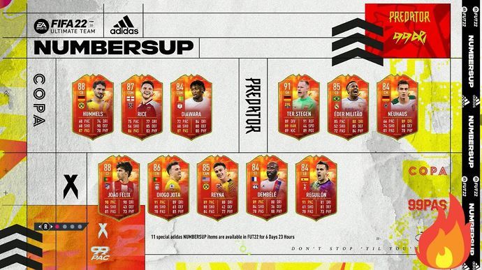 FIFA 22 Adidas Numbers Up