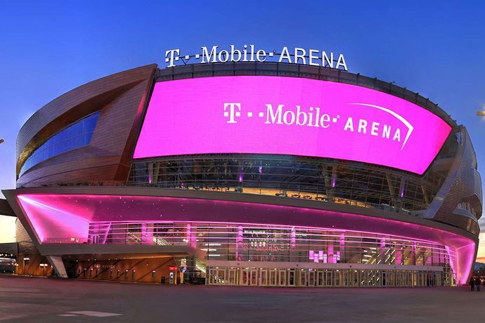 T-Mobile Arena in Las Vegas, Nevada, USA.