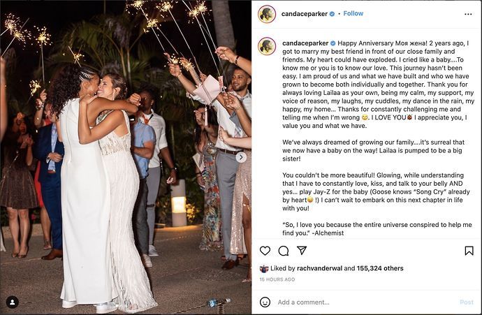 Candace Parker announced she was married in a heartwarming Instagram post