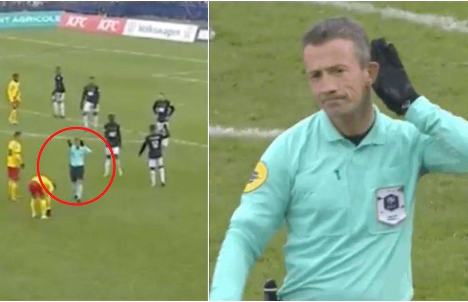 Crazy referee moments: Coupe de France referee goes viral for surreal ...
