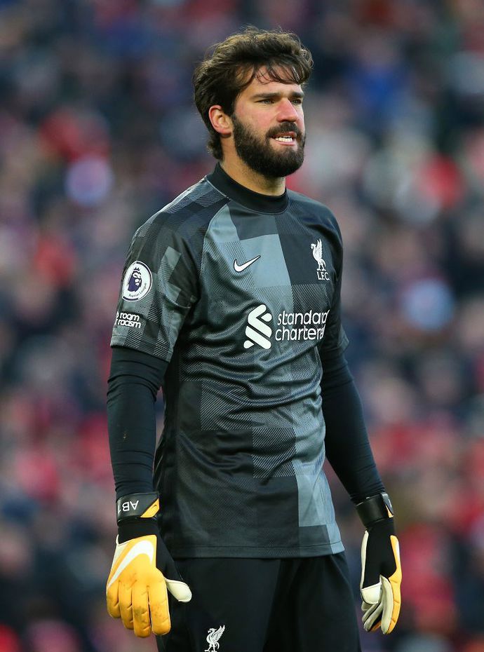 Alisson with Liverpool