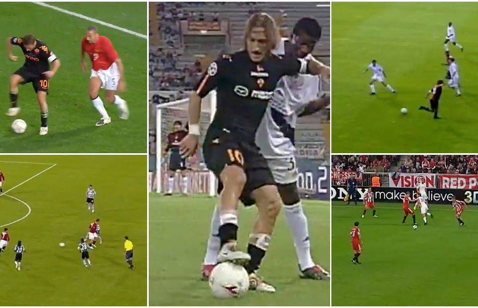 Francesco Totti: Roma legend's mastering of the back-heel captured in ...