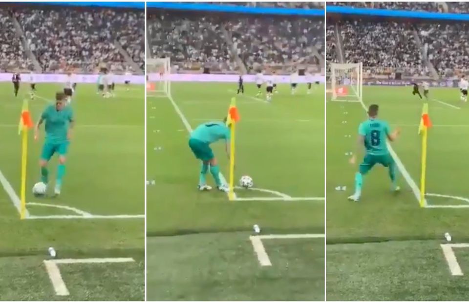Watch Toni Kroos score direct from a corner as Real Madrid take on Valencia  in Spanish Super Cup – The Sun
