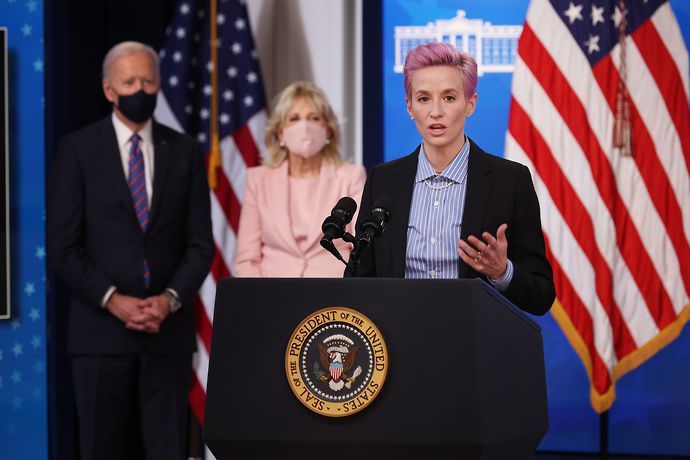 Megan Rapinoe has campaigned tirelessly for equal pay for the US women's national team players