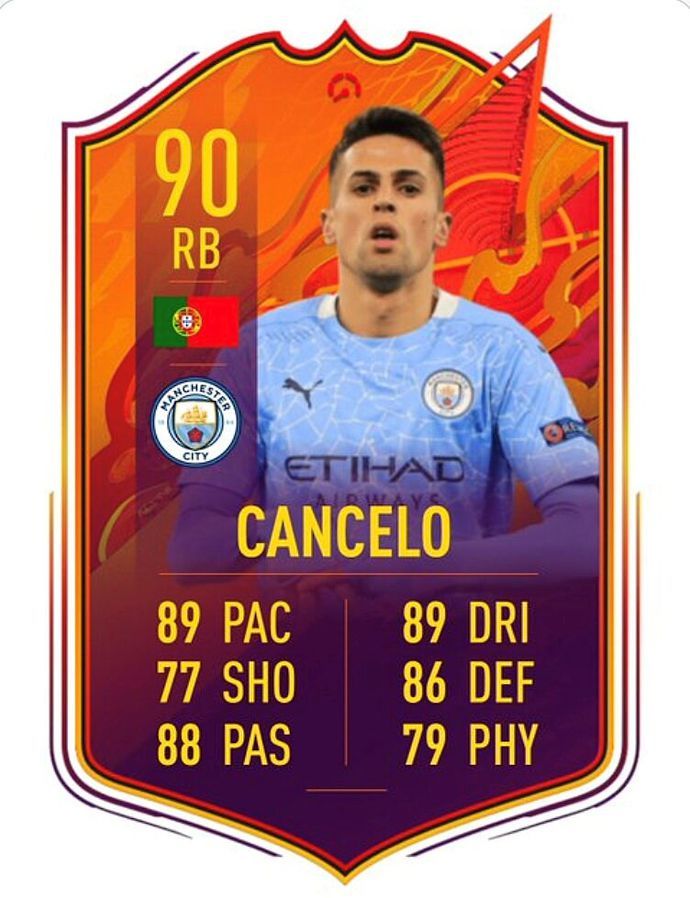 Joao Cancelo Official Headliners Card Stats Leaked