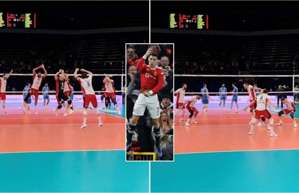 Cristiano Ronaldo: Whole pro volleyball team performs Man Utd star's ...