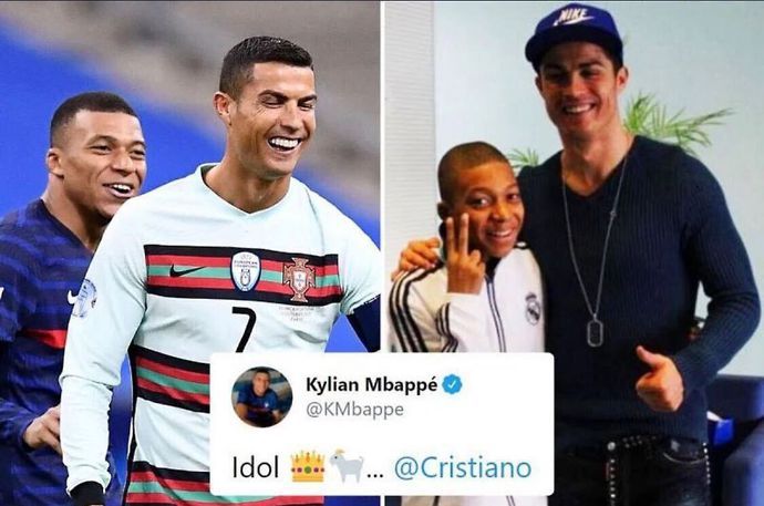 Kylian Mbappe and Cristiano Ronaldo