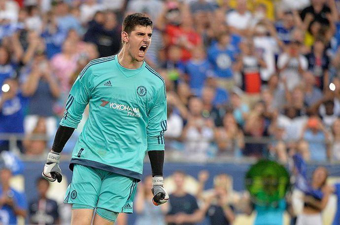 Courtois with Chelsea