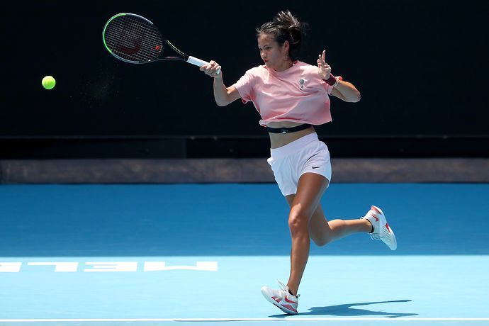 Emma Raducanu is currently training for the Australian Open