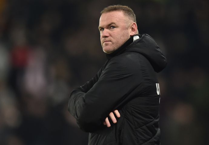 Derby County manager Wayne Rooney.