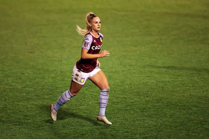 Alisha Lehmann playing for Aston Villa
