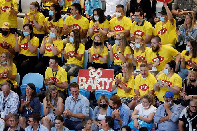 Ashleigh Barty Australian Open fans